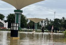 Kawasan Banten Lama yang terkena bencana banjir. Foto Antara
