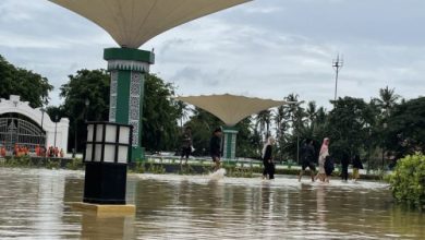 Kawasan Banten Lama yang terkena bencana banjir. Foto Antara