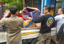 Bantuan untuk korban banjir di Bayah. Foto: PSL Banten