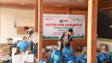 Bantuan sanitasi perempuan bagi korban di Gaza. Foto: Dompet Dhuafa