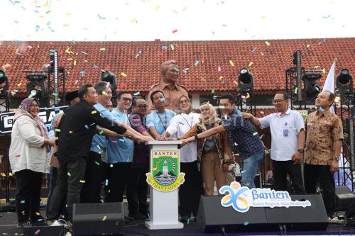 QRIS Samling diluncurkan Bapenda Banten di Serang Foto Biro Adpim Pemprov Banten