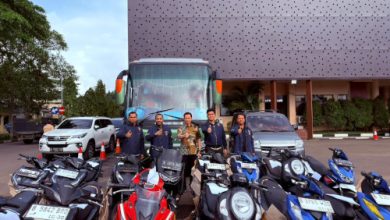 Barang bukti berupa 16 sepeda motor tanpa dokumen. Foto Bidhumas Polda Banten