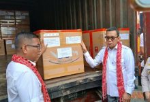 Badan Karantina Indonesia melepas ekspor komoditas tropis ke China. Foto Antara