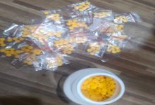 barang bukti pil koplo. Foto: Yono