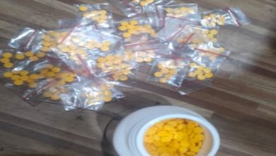 barang bukti pil koplo. Foto: Yono