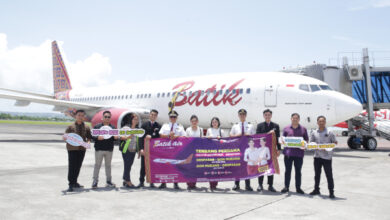 Penerbangan perdana Batik Air rute Bali - Bangkok. Foto: Batik Air