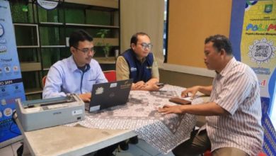 Salah satu loket keliling pembayaran PBB dan BPHTB. Foto Antara