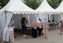 Bazar murah ramadhan dari Polres Serang. Foto: Yono
