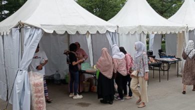 Bazar murah ramadhan dari Polres Serang. Foto: Yono
