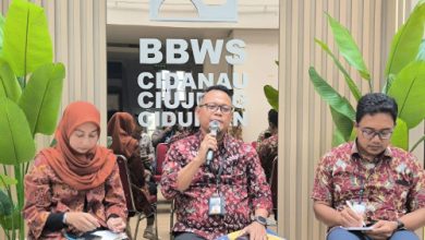 BBWS C3 mengelar konferensi pers soal antisipasi bencana. Foto Antara