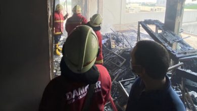 Kebakaran Hotel Allnite and Day di Tangsel. Foto: LKBN Antara