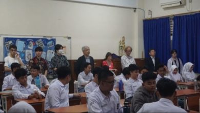 Rombongan Chou University Japan berkunjung ke SMA Muhi Yogyakarta. Foto: Yusron Ardi Darma