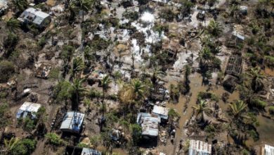 Pemandangan udara Buzi, Mozambik, dan kehancuran yang disebabkan oleh Topan Idai pada 2019. Mozambik, 2019. Foto: Pablo Garrigos/MSF
