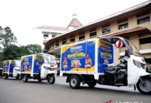 Bentor Pangan Bang Sama dari Pemkot Tangerang. Foto Antara