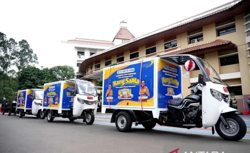 Bentor Pangan Bang Sama dari Pemkot Tangerang. Foto Antara