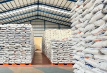 Beras cadangan pemerintah yang ada di Perum Bulog. Foto: Antara