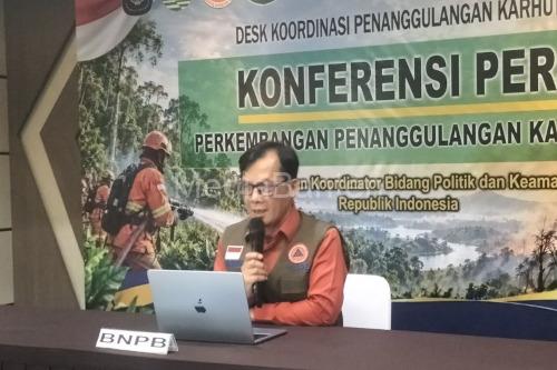 Berton SP Panjaitan, Kepala Pusdatin Komunikasi Kebencanaan BNPB. Foto Antara