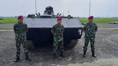 Ranpur dan Prajurit Yonranratfib 2 Mar yang di-BKOkan ke Lanal Juanda. Foto: Ahmad Munawir - Menkav 2 Mar