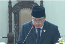 Boby Adityo Rizaldi, Kepala 5 BPK RI di Sidang Pleno DPRD Banten. Foto cuplikan Banten Parlemen TV
