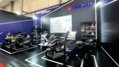 Sepeda motor Suzuki hadir di IMOS 2024 di ICE BSD Tangerang. Foto: Istimewa