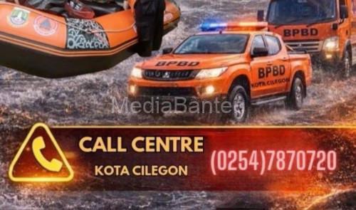 Call Center BPBD Kota Cilegon. Foto Daeng Yusvin