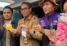 BBPOM Serang temukan 3 bahan pangan menganudng zat berbahaya di Pasar Rau. Foto Antara
