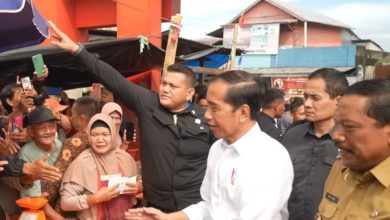 Bupati Bengkulu Utara, Mian saat dampingi Presiden RI Jokowi. Foto: LKBN Antara