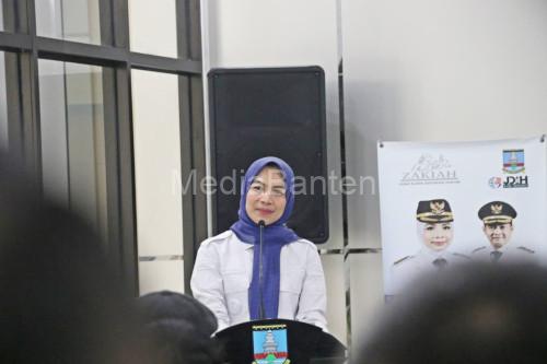Bupati Serang, Ratu Rachmatuzakiyah. Foto; Arif Sholeh