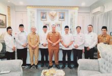 Pengurus BWI Kota Serang beraudiensi dengan Wali Kota Serang, Buri Rustandi. foto Humas BWI Kota Serang