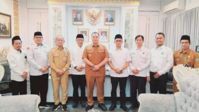 Pengurus BWI Kota Serang beraudiensi dengan Wali Kota Serang, Buri Rustandi. foto Humas BWI Kota Serang