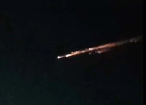 Benda misterius yang melintas di udara Lampung dan Banten. Foto Istimewa