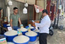Satgas Pangan Polres Serang cek harga beras di Ciruas. Foto Yono
