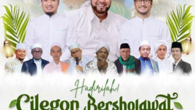 Acara Cilegon Bersholawat di Alun-alun Kota Cilegon. Foto Daeng Yusvin