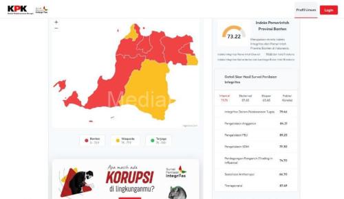 Pemkot Cilegon raih predikat zona kuning hasil SPI KPK. Foto Daeng Yusvin