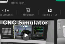 Aplikasi CNC Simulator. Foto: Pribadi