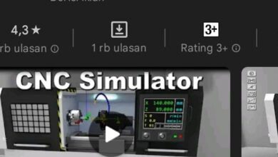 Aplikasi CNC Simulator. Foto: Pribadi