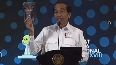 Presiden RI, Joko Widodo mengenalkan brand Haji Rocker Cofee. Foto: Istimewa