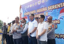 Lomba Ketahanan Pangan memperebutkan Piala Jagung Kapolda Jabar. Foto Yono