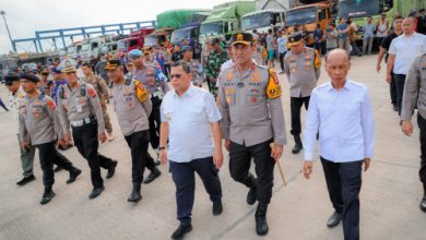 Pj Gubernur Banten, Ucok Abdulrouf Damenta mengunjungi sejumlah jalur penyeberangan di Banten. Foto: Biro Adpim Banten