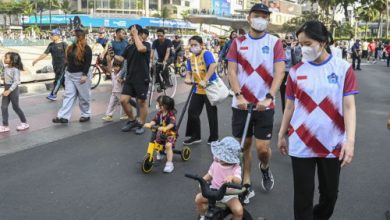Anak-anak yang rentan terdampak abu vulkanik. Foto Antara