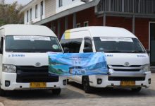 Damri melakukan uji coba rute Tanjung Lesung - Bandar Soetta. Foto Nana Amdan