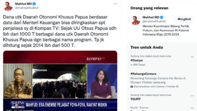 Cuitan Mahfud MD, Menkopulhukam di twitter. Foto: Akun Mafhud MD