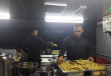 POlda Banten mendirikan dapur lapangan di Pelabuhan Ciwandan Foto Antara