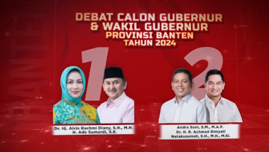 Debat pertama Paslon Gubernur dan Wakil Gubernur Banten. Foto: KPU Banten