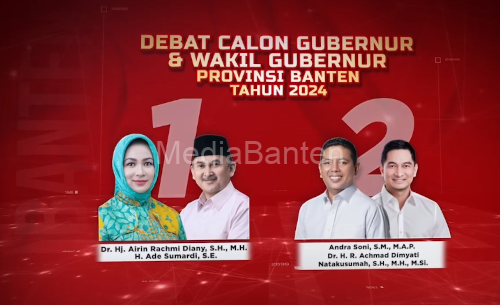 Debat pertama Paslon Gubernur dan Wakil Gubernur Banten. Foto: KPU Banten