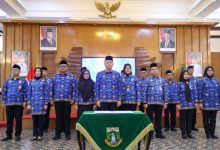 Pengukuhan Dewan Pengurus Korpri Provinsi Banten 2025 - 2030. Foto Biro Adpim Banten