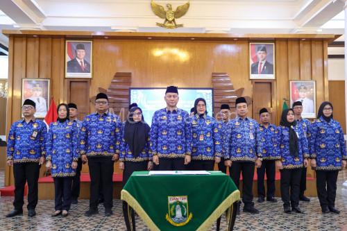 Pengukuhan Dewan Pengurus Korpri Provinsi Banten 2025 - 2030. Foto Biro Adpim Banten