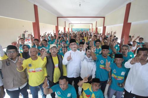 Relawan Badan deklarasikan dukungan ke Andika - Nanang. Foto: Budi Wahyu Iskandar