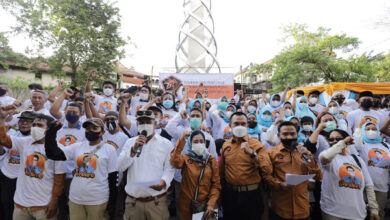 UMKM dan emak-emak di Tangsel deklarasikan dukungan ke Sandiaga Uno.