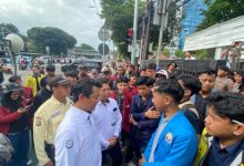 Himitekindo berdemo di KKP pada tanggal 30 Januari 2025. Foto: Dok Pribadi